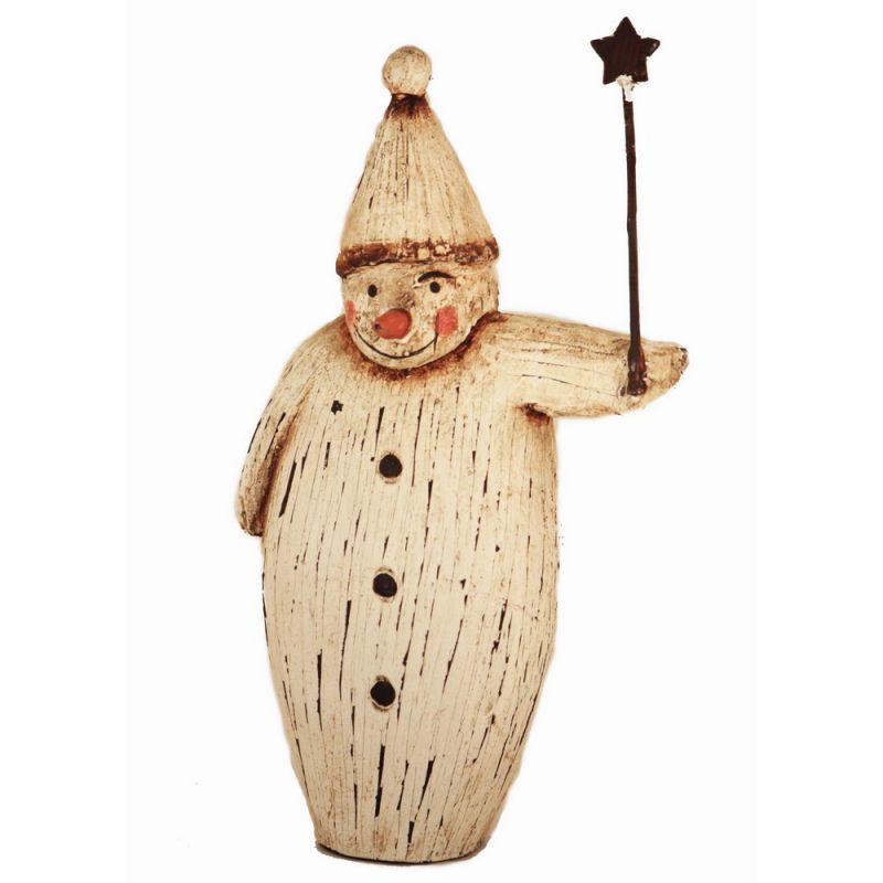 Χιονάνθρωπος ξύλινος 23εκ.