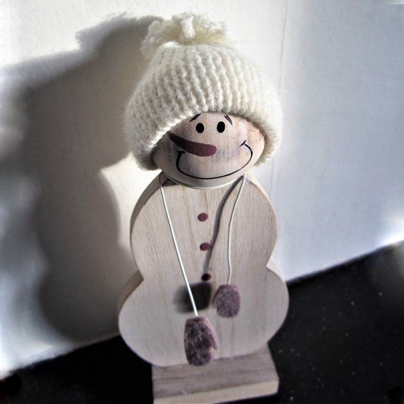 Wooden Snowman