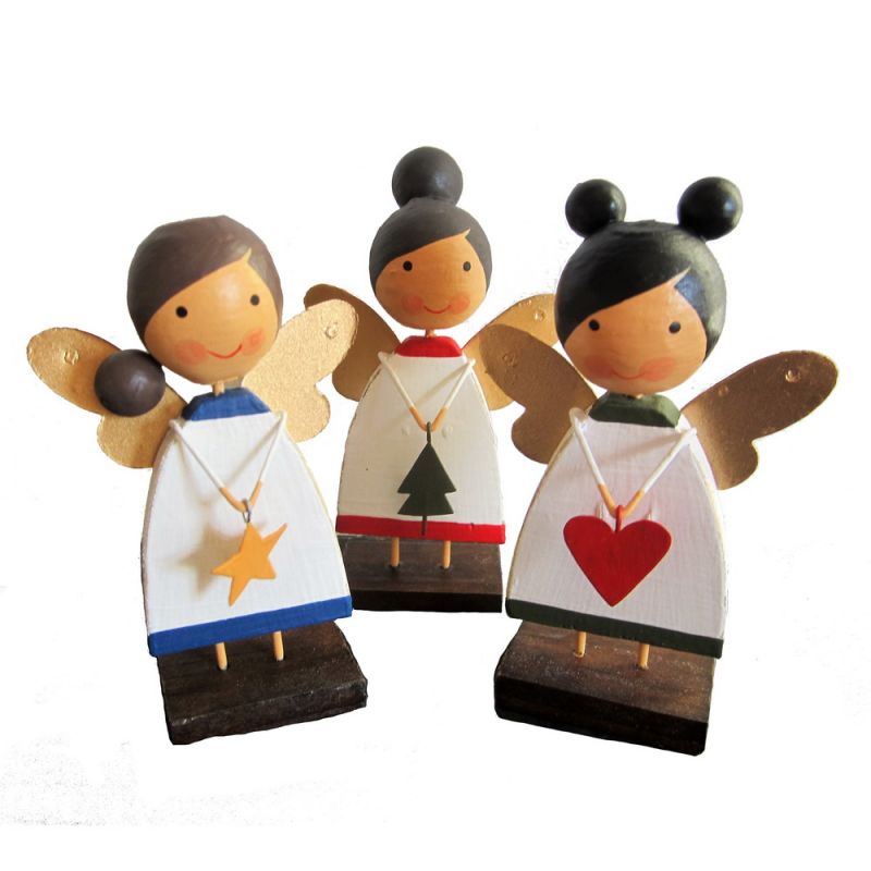 Wooden Angels Mixed selection 10x2x4