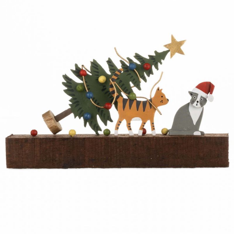 Cat Xmas Chaos size:9,5x15x4