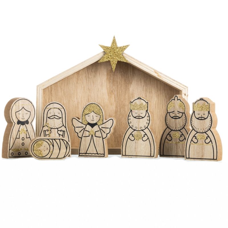 Eight piece Nativity Set 17,5x22,5cm