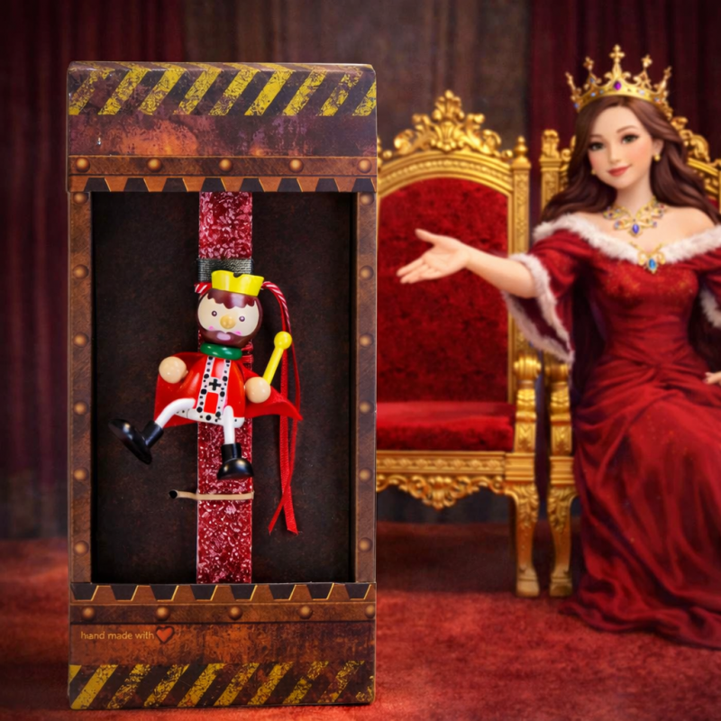 Easter Candle wooden soldier