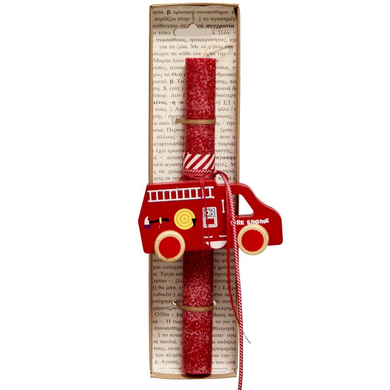 Easter Candle wooden vehicle