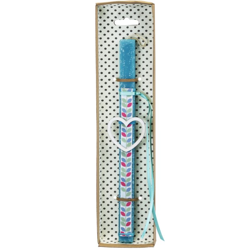 Easter Candle Little hanging outline heart-Cream