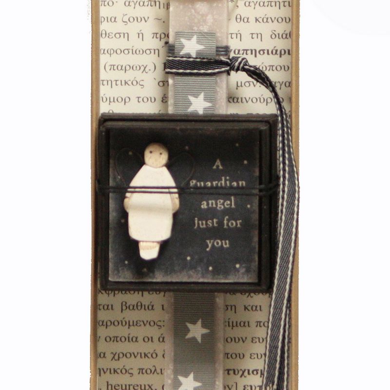 Easter Candle Lapel pin-Guardian angel