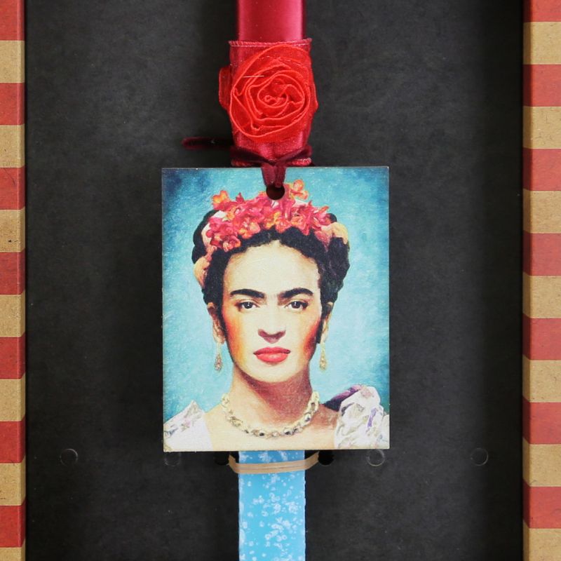 Λαμπάδα Frida Kahlo - Τυρκουάζ