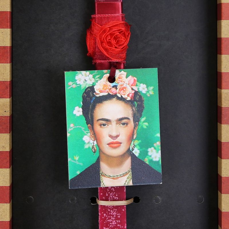 Λαμπάδα Frida Kahlo - Πράσινο