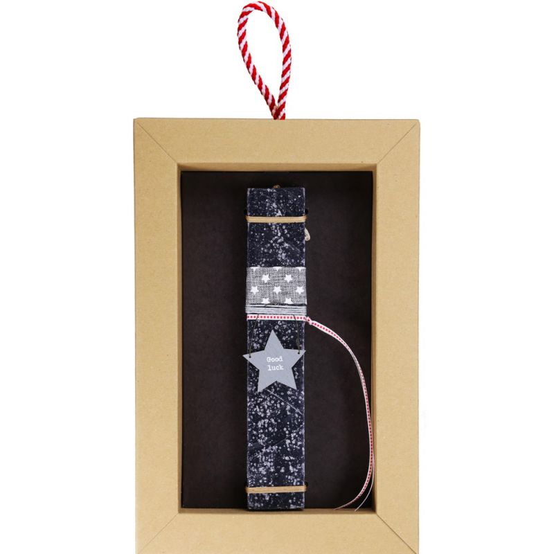 Λαμπάδα 20 Αστεράκι γκρι - Γκρι