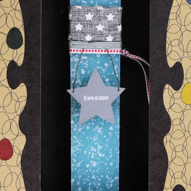 Λαμπάδα 20 Αστεράκι γκρι - Βεραμάν