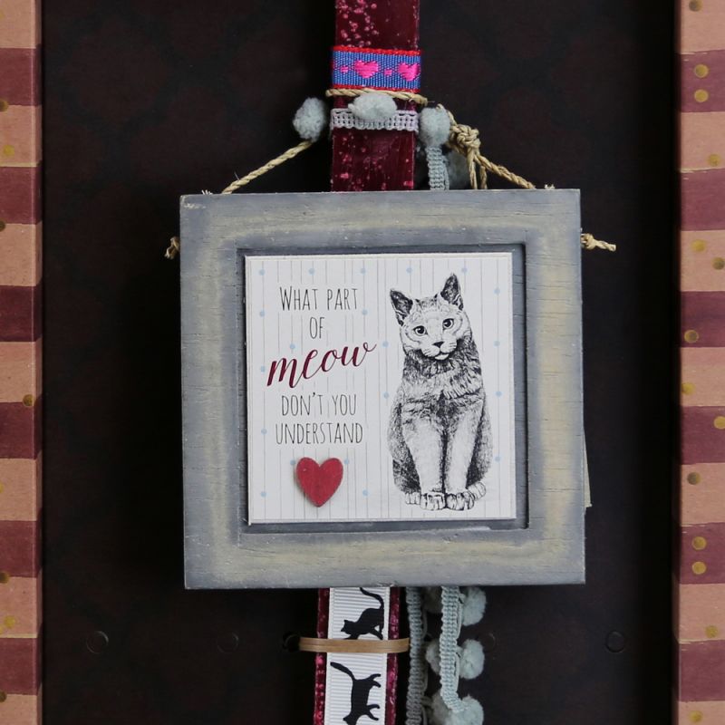 Λαμπάδα Καδράκι ζωάκι - Γατα meow
