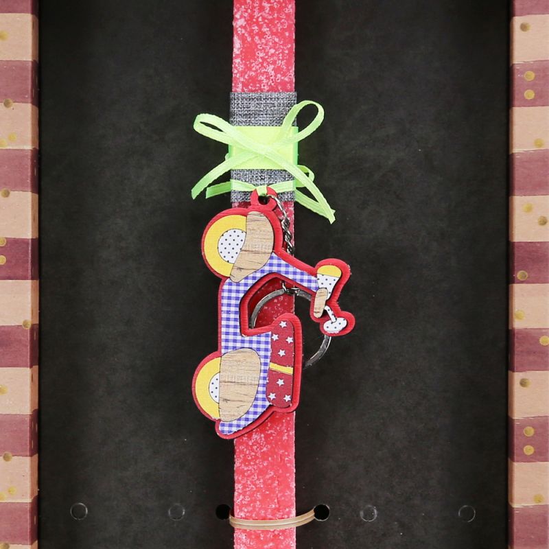 Easter Candle scooter key ring