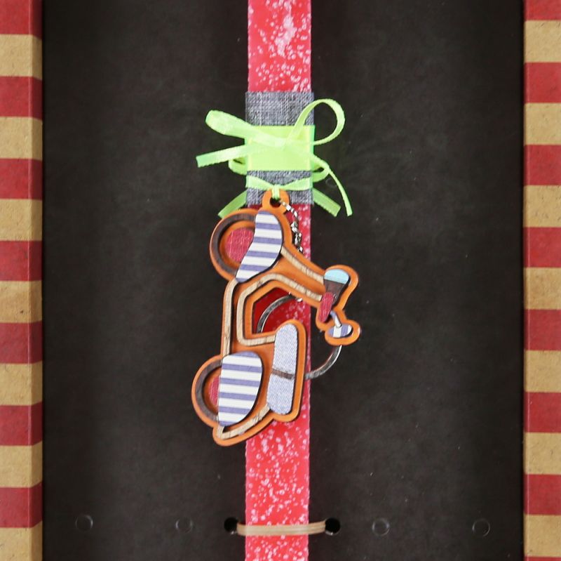 Easter Candle scooter key ring