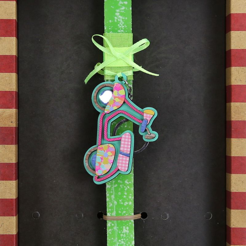 Easter Candle scooter key ring