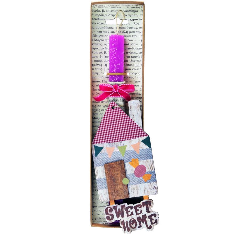 Easter Candle House welcome hanger