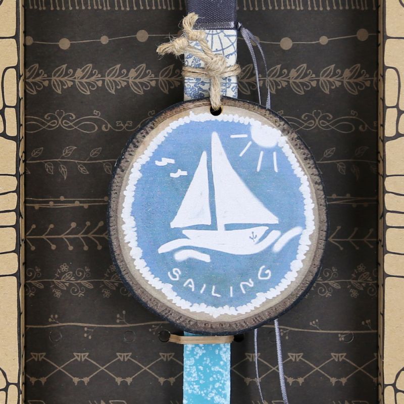 Easter Candle Boat wooden hanger - Follow