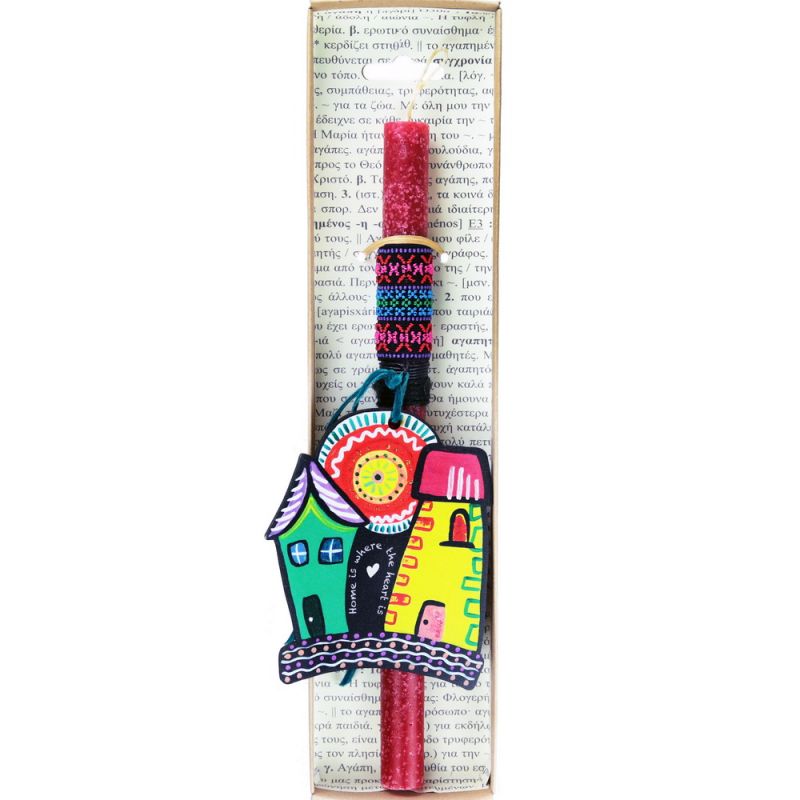 Easter Candle Dream houses 12cm - Home is where…