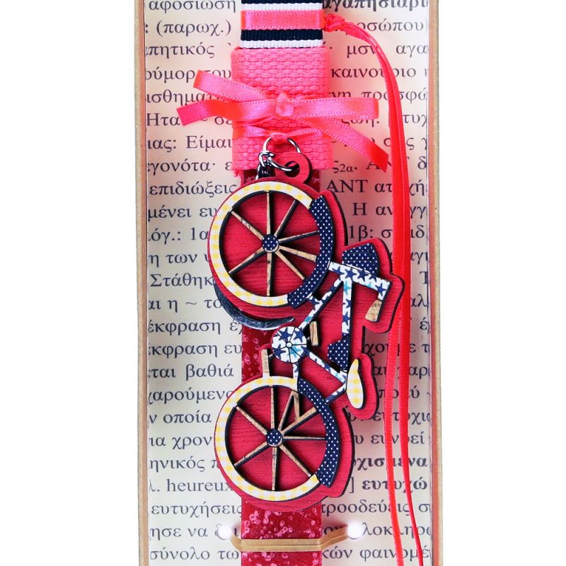 Λαμπάδα Μπρελόκ ποδήλατο - Κόκκινο