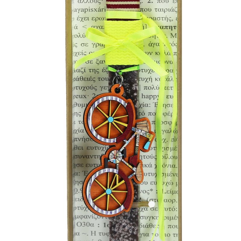 Easter Candle Bicycle Key-Ring