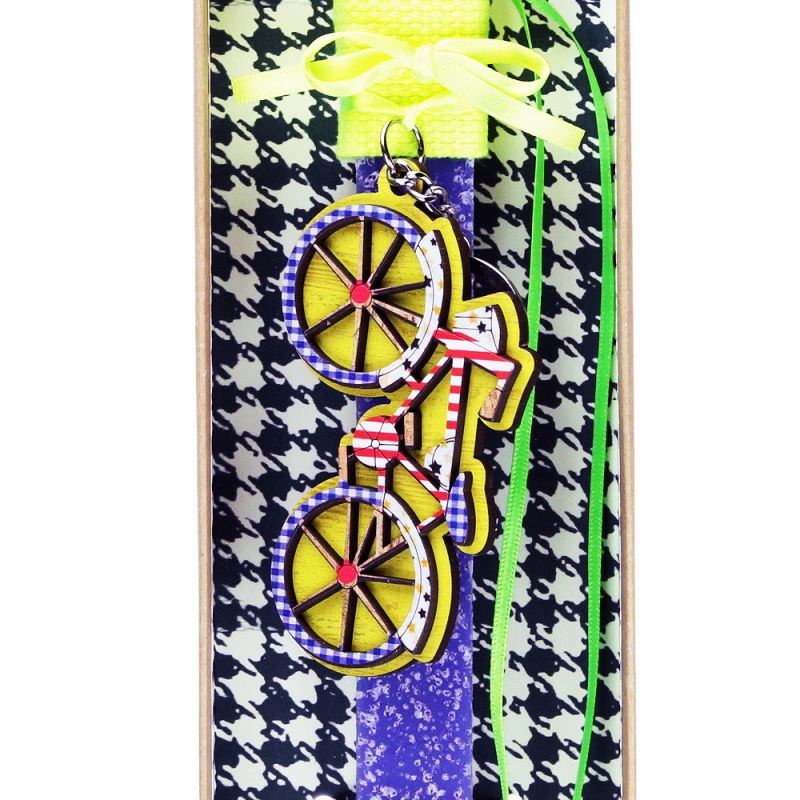Easter Candle Bicycle Key-Ring
