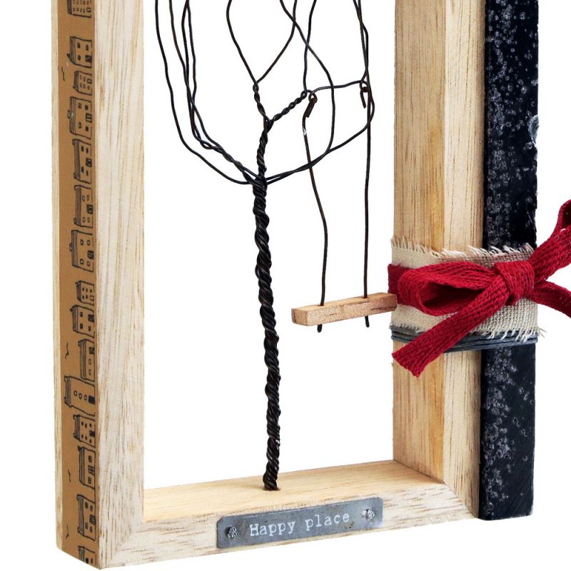 Easter Candle Wire tree frame-Swing/Happy place