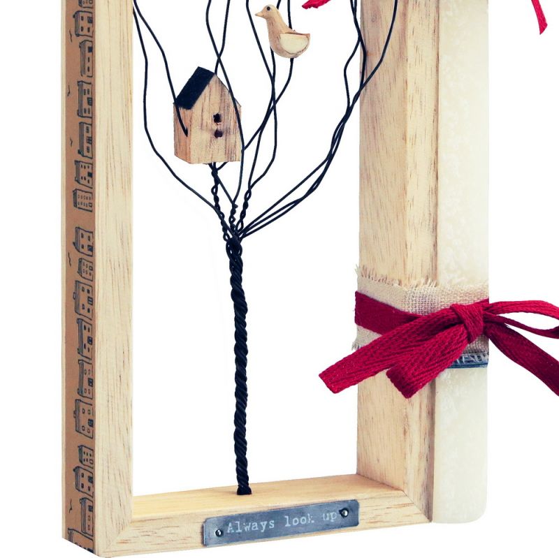 Easter Candle Wire tree frame-Bird & house/look up