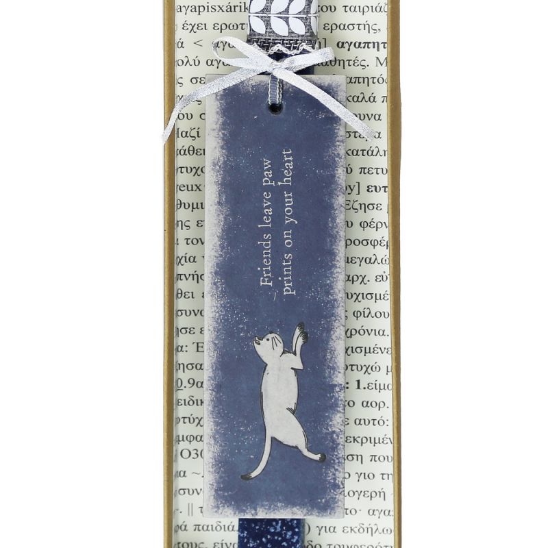 Easter Candle Bookmark-Running cat