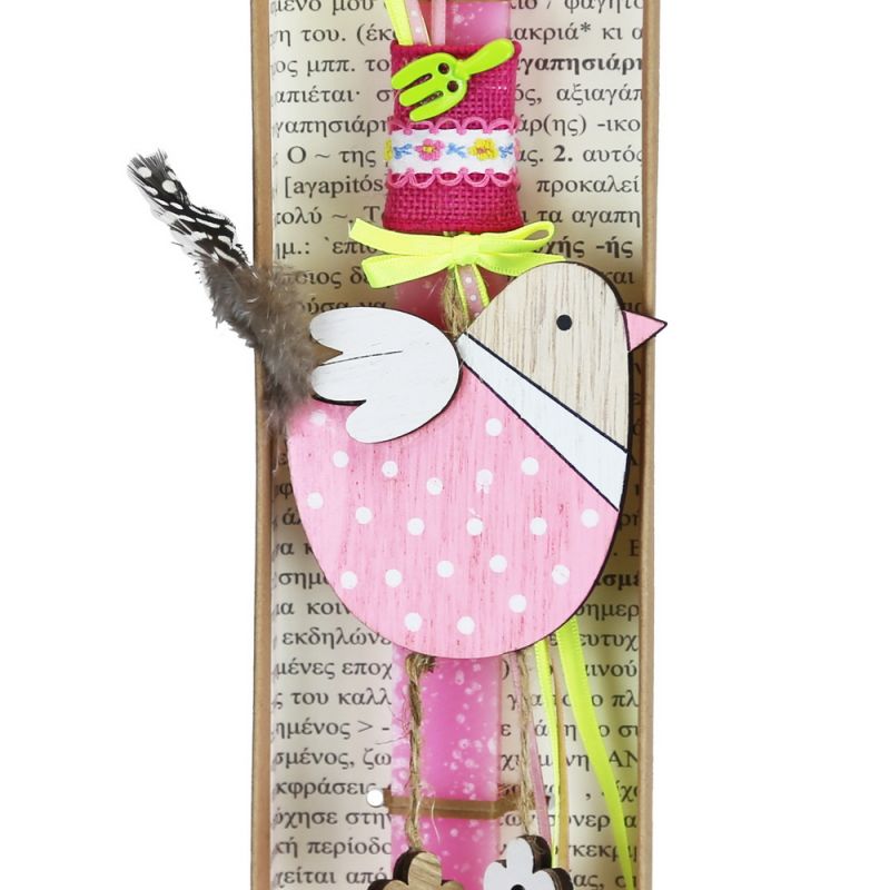 Easter Candle Hanger bird wood