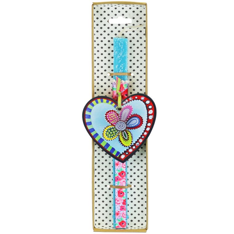 Easter Candle Hanging painted heart