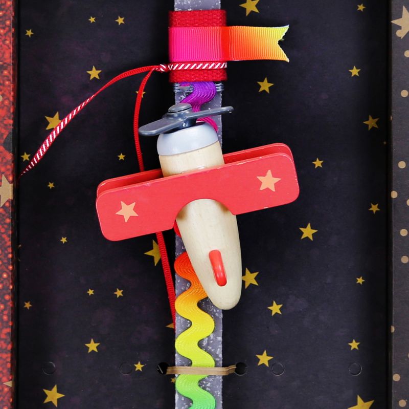 Easter Candle Wooden airplane