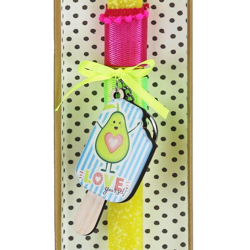 Easter Candle Keyring ice cream