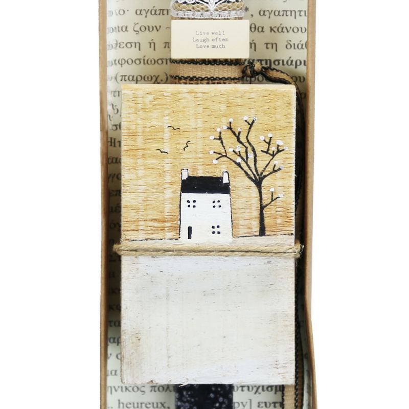 Easter Candle Wood painting-Thin house