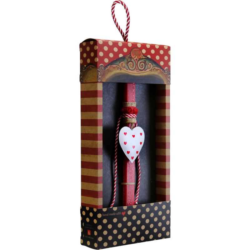 Easter Candle heart metal