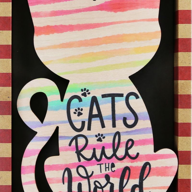 Λαμπάδα Κάδρο MyPet - Γάτα Cats rule the world