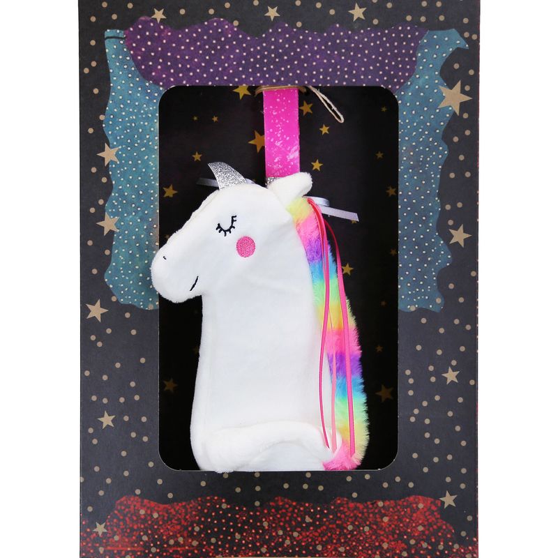 Easter Candle Unicorn Plush Pencil Case