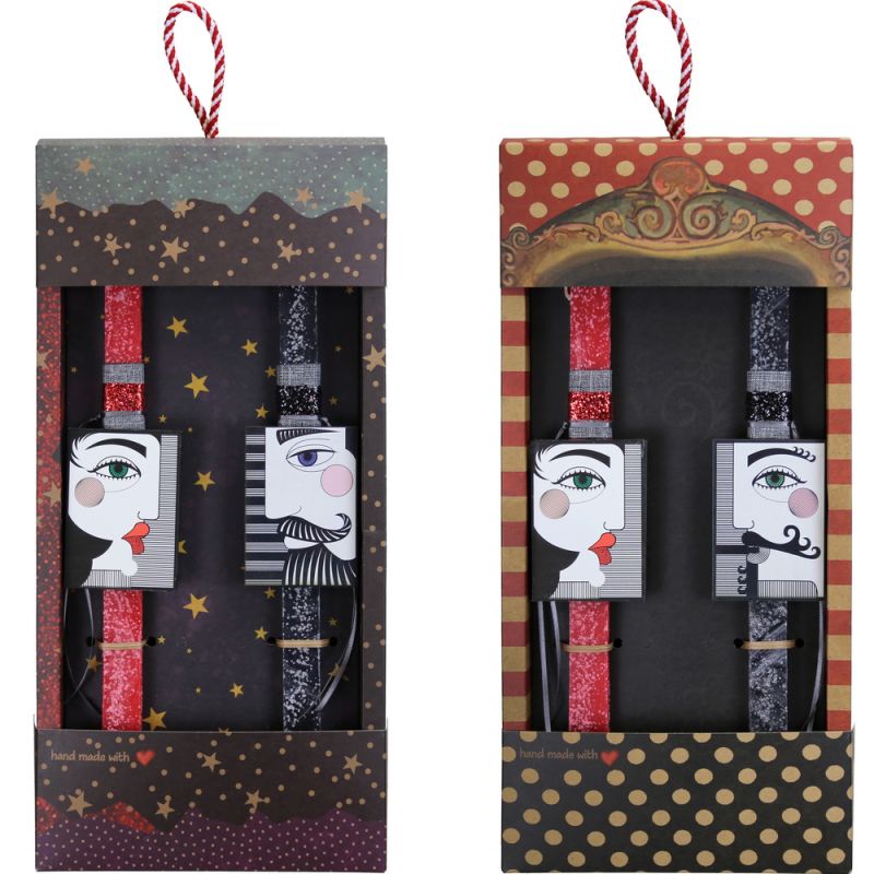 Λαμπάδα Μαγνητάκια Ντάμα Ρήγας (2σχ.)