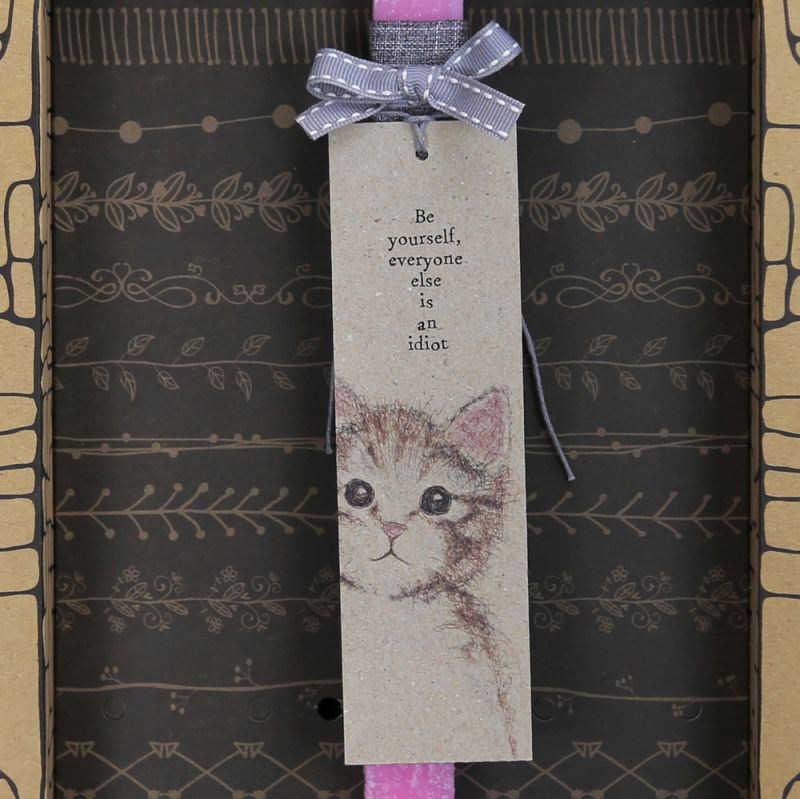 Easter Candle Cat bookmark-Be yourself