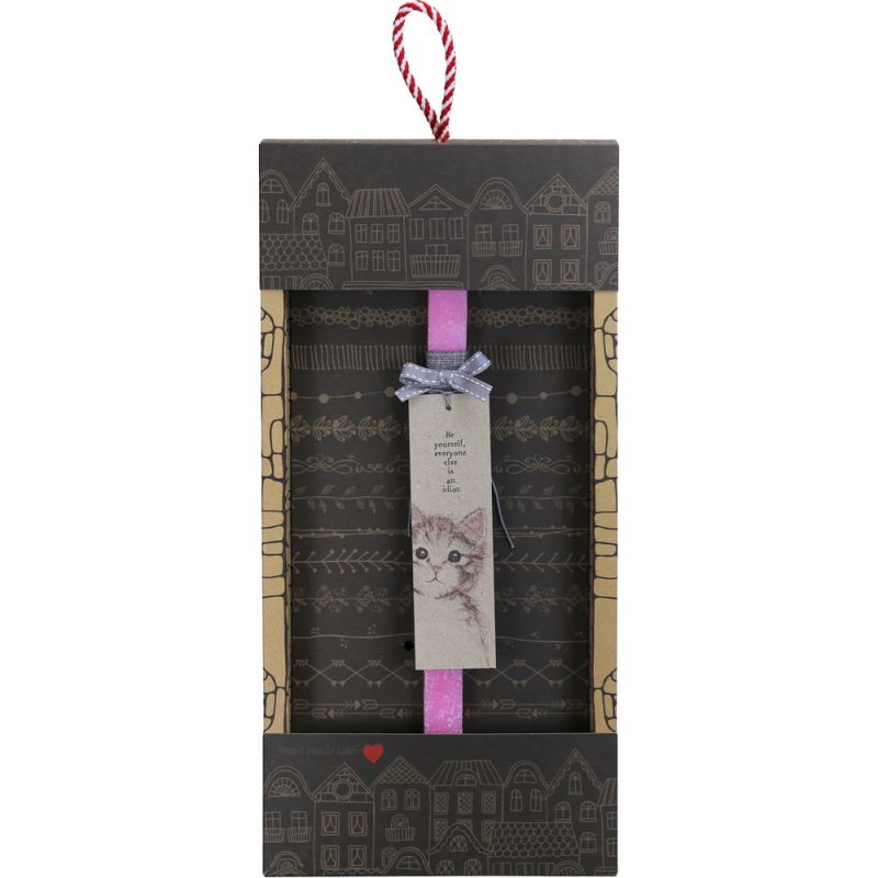 Easter Candle Cat bookmark-Be yourself