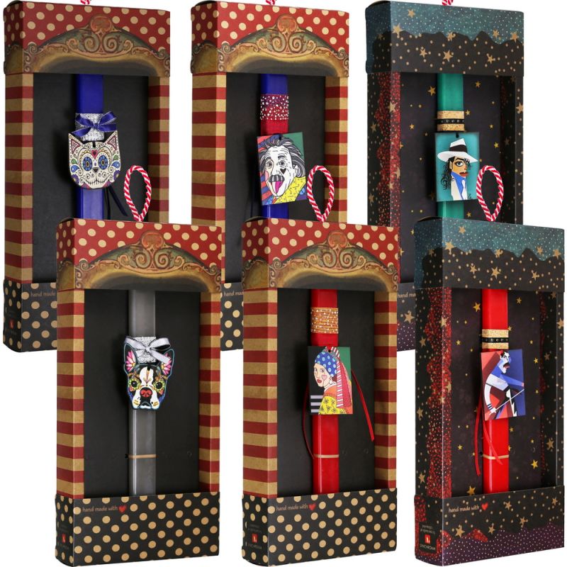 Λαμπάδες Basic Σετ/60 + Σταντ - Προσφορά 