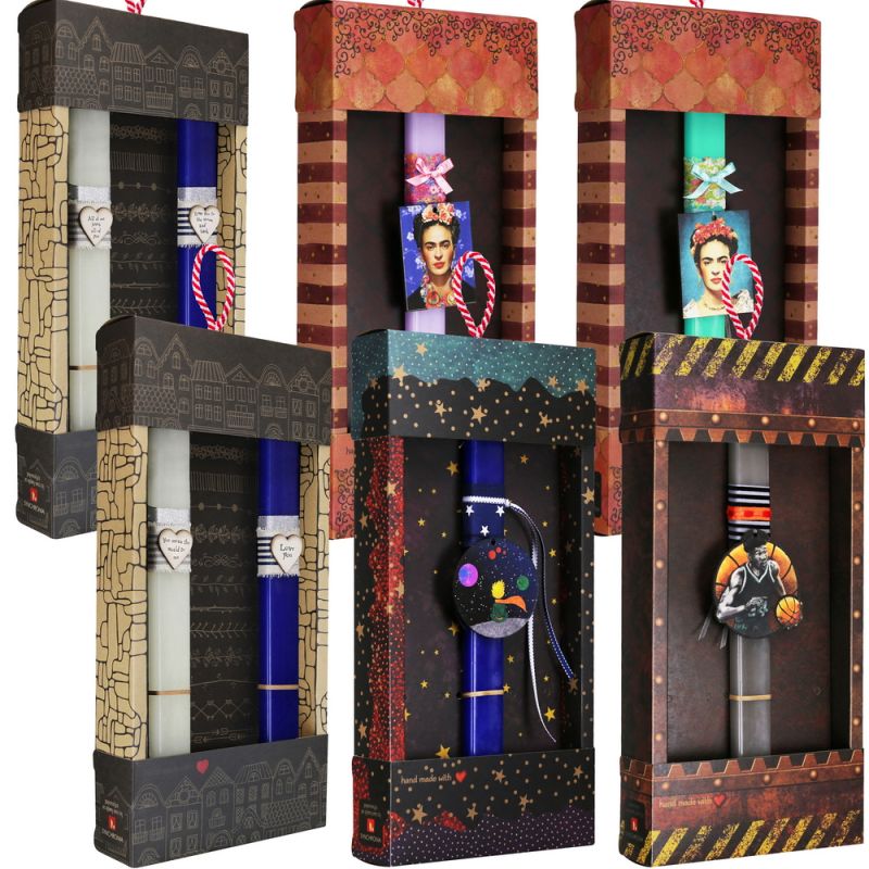 Λαμπάδες Basic Σετ/60 + Σταντ - Προσφορά 