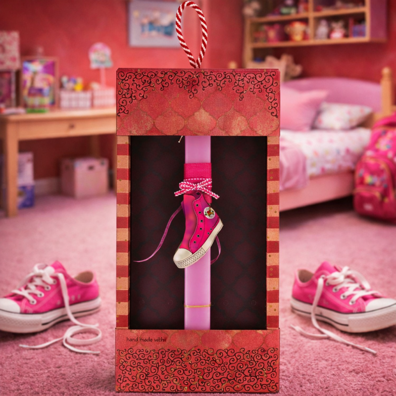 Λαμπάδα Basic -Sneaker - Ροζ