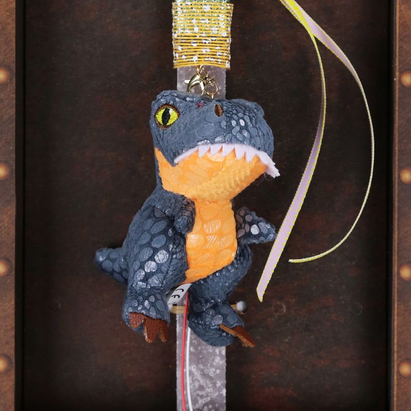 Λαμπάδα Δεινόσαυρος μπρελόκ - Γκρι