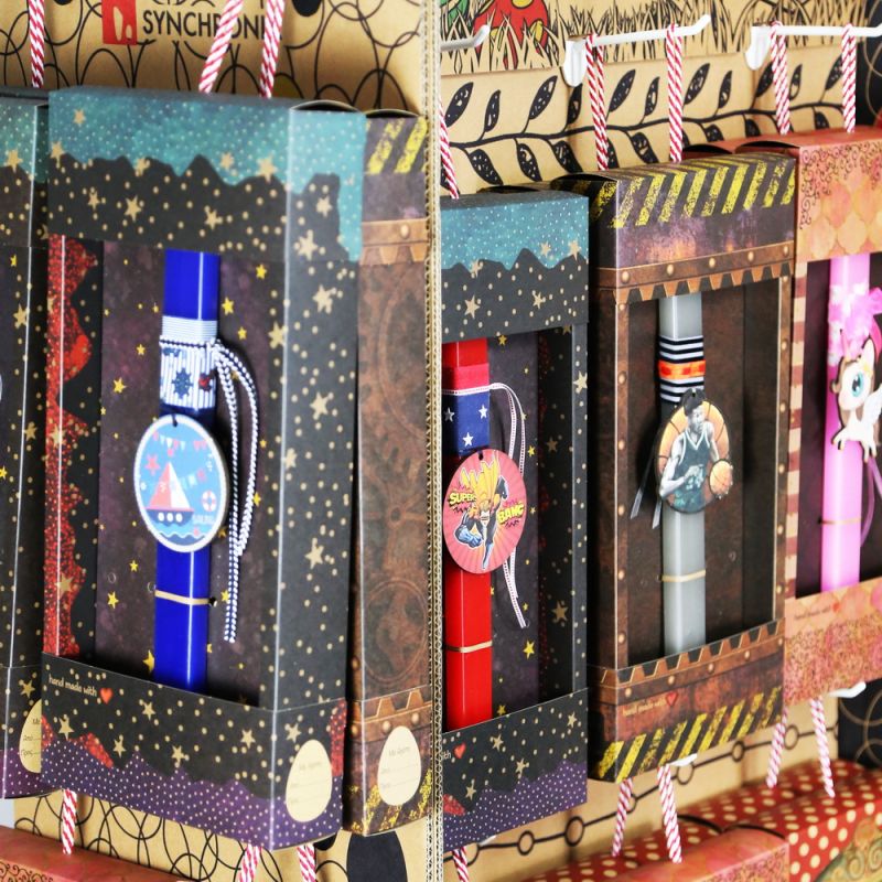 Λαμπάδες Basic Σετ/60 + Σταντ - Προσφορά 