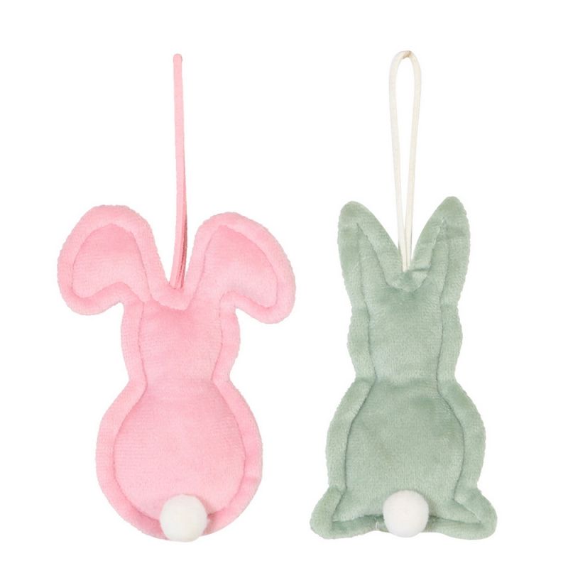 Hanger rabbit fabric 7x1.5x11cm