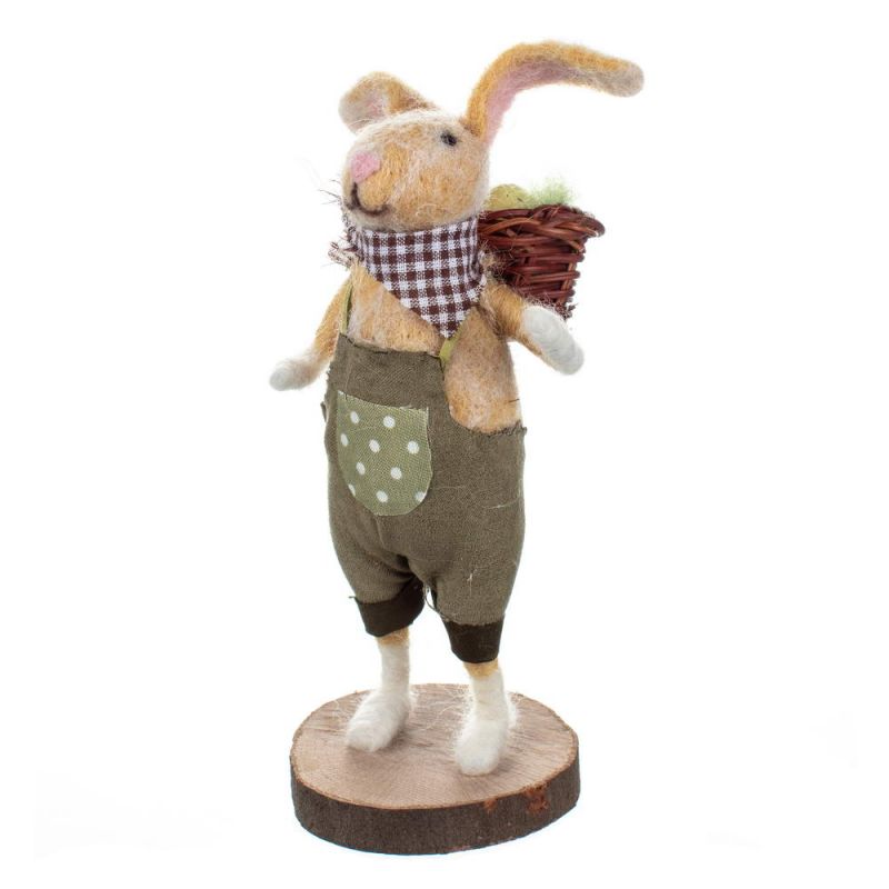 Bertrand Wool Rabbit 19x7cm