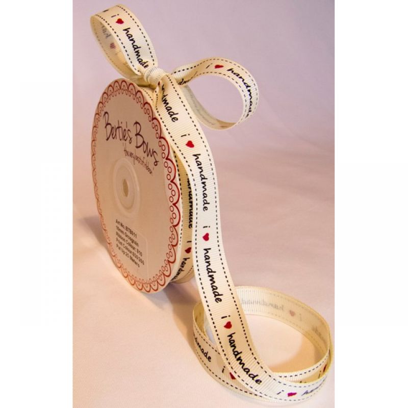 Κορδέλα 25μ. Handmade 16χιλ. Ιβουάρ