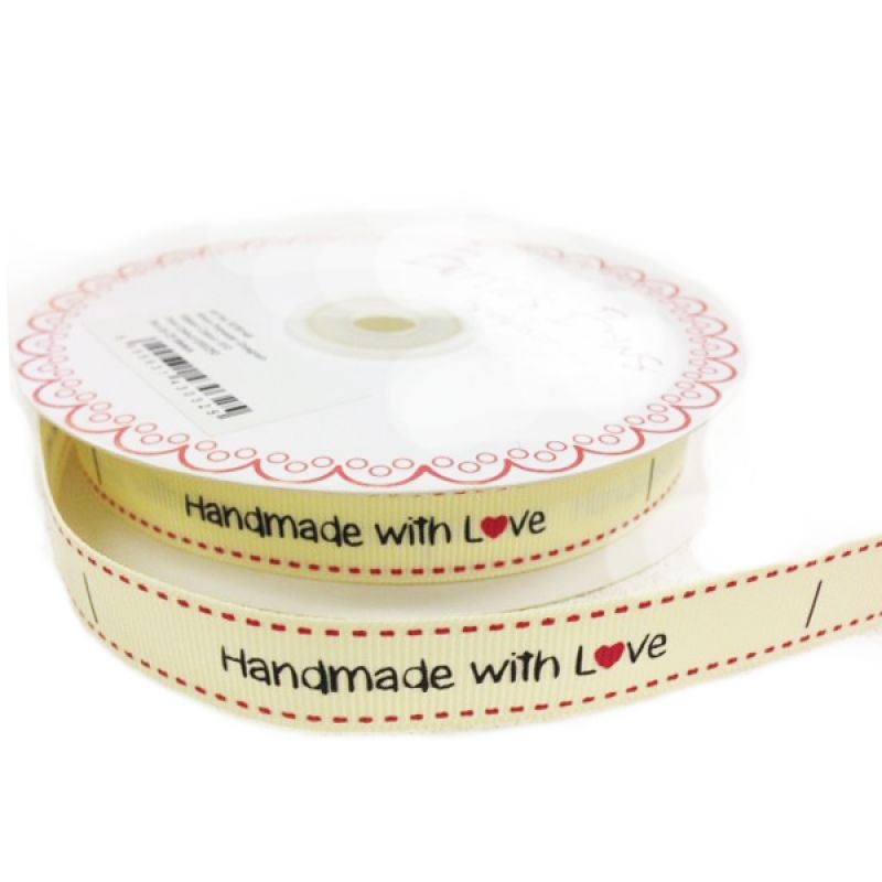 3 meter Ivory HandMade  With Love Labels