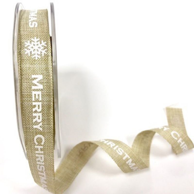 Κορδέλα 20μ. φυσικό M.Xmas 15χιλ. 