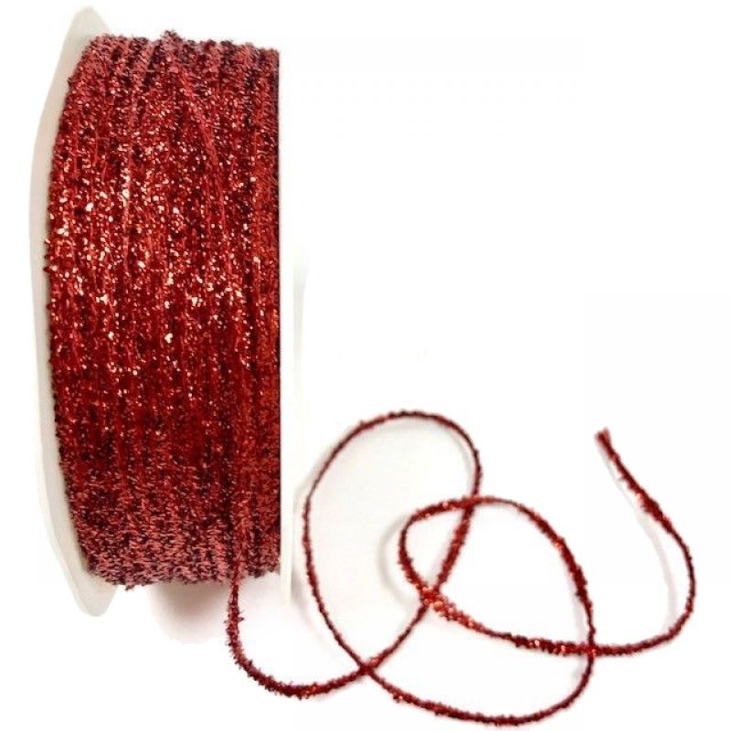 Red 2mm Glitter Cord x 50mtr