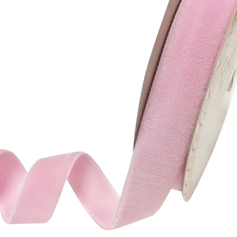 Pale Pink 20mm Velvet Ribbon x 10mtr RIBBON