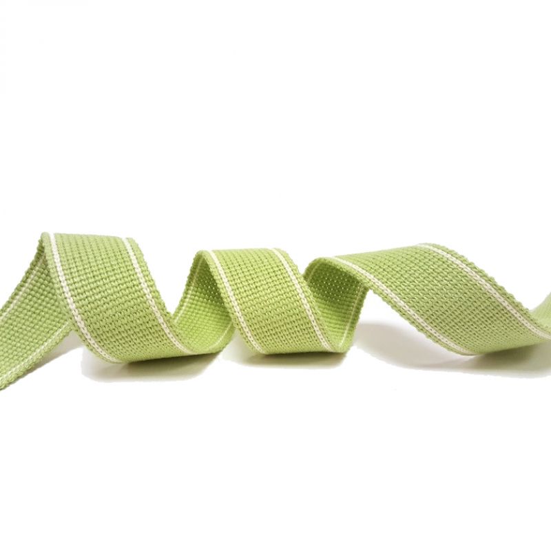 34mm King Lime Cotton mix Heavy Webbing x 15m